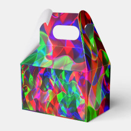 Caja Para Regalos Triángulos curvados coloridos o ondulaciones color