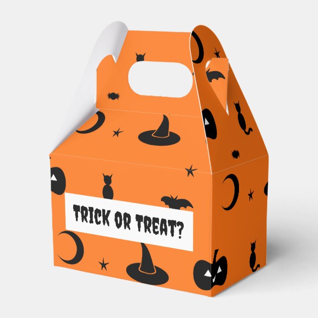 Caja Para Regalos Trick de Halloween o bolso de tratamiento (Front Side)