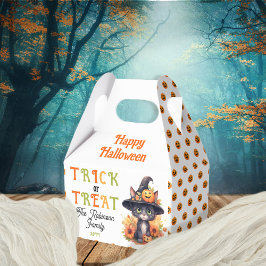 Caja Para Regalos Trick o trato de Halloween con Gorra de bruja de g