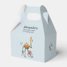 Caja Para Regalos Trick or Treat calabaza con amigos
