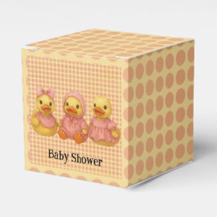 Caja Para Regalos Trigo De Pato Adorable Con Ropa Rosa