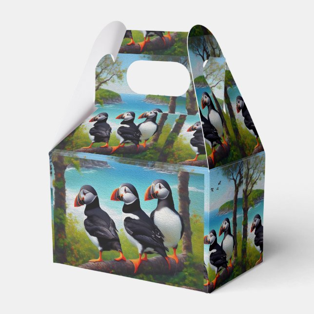 Caja Para Regalos Trío costero: Tres ataúdes en la playa con aceites (Front Side)