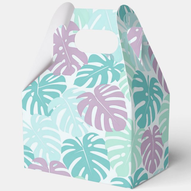 Caja Para Regalos Tropical hawaiian print (Anverso)