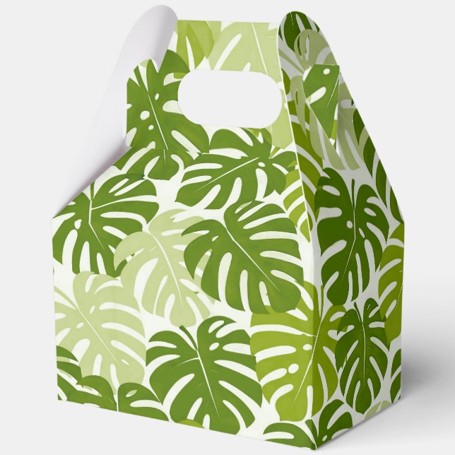 Caja Para Regalos Tropical hawaiian print (Anverso)