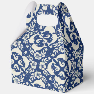 Caja Para Regalos Tropical hawaiian print dolphins
