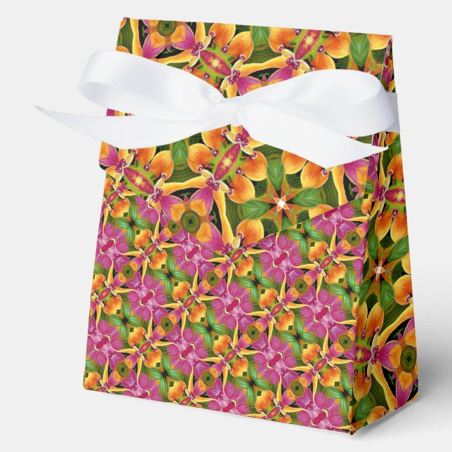 Caja Para Regalos Tropical y Vibrante Aloha Hawaiano (Anverso)