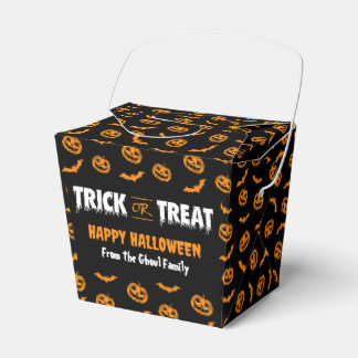 Caja Para Regalos Truco de calabaza o trata a la gente de color oscu