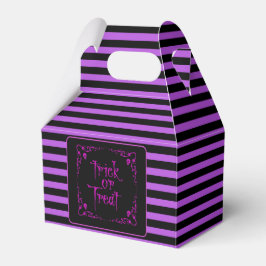Caja Para Regalos Truco o trato de púrpura venenoso