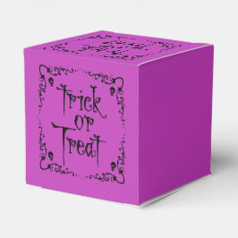 Caja Para Regalos Truco o trato morado envenenado