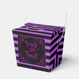 Caja Para Regalos Truco o trato morado envenenado