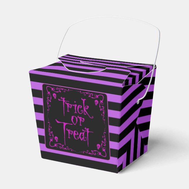 Caja Para Regalos Truco o trato morado envenenado (Front Side)