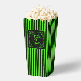 Caja Para Regalos Truco o trato verde delgado