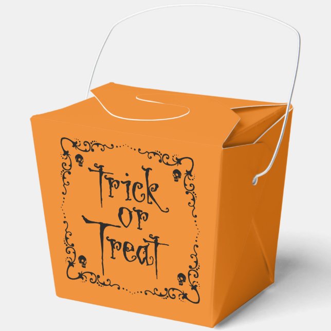 Caja Para Regalos Truco o truco de Halloween (Anverso)