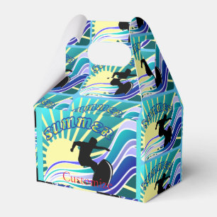 Caja Para Regalos Trueno divertido de surf de verano