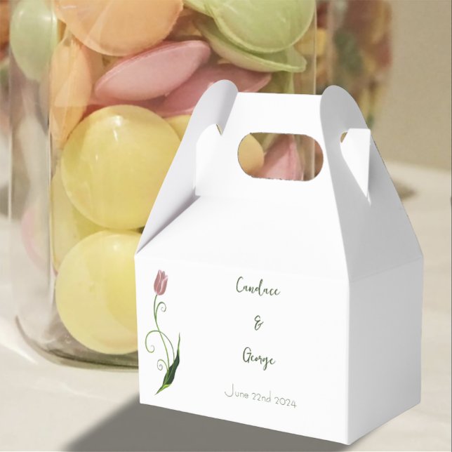 Caja Para Regalos Tulip Floral rosa (Subido por el creador)