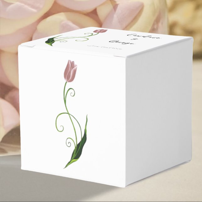 Caja Para Regalos Tulip Floral rosa (Subido por el creador)