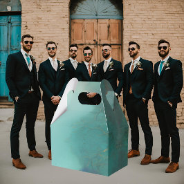 Caja Para Regalos Turquesa