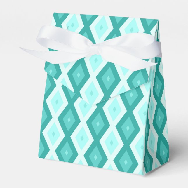 Caja Para Regalos Turquoise diamond pattern (Front Side)