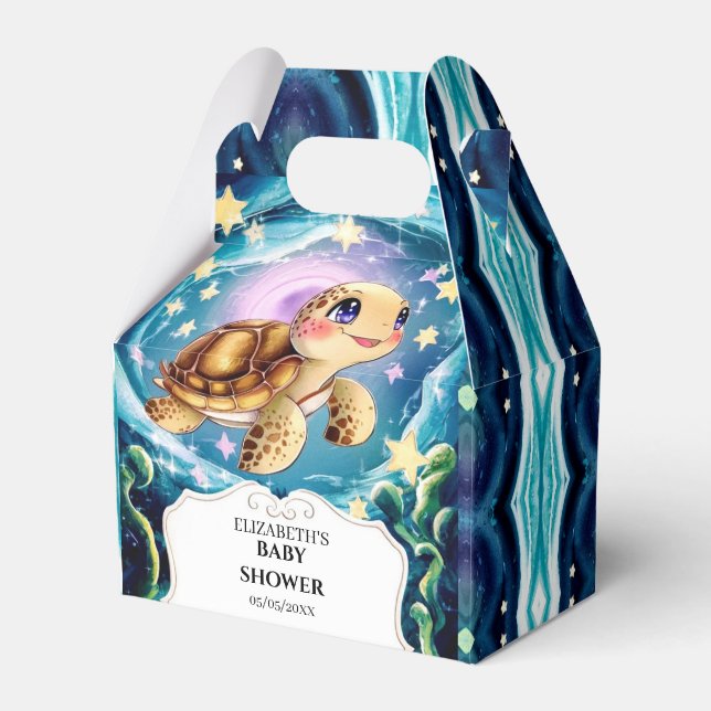 Caja Para Regalos Turtle Baby Shower (Front Side)