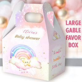Caja Para Regalos Twinkle Little Star Rainbow Baby Shower Large