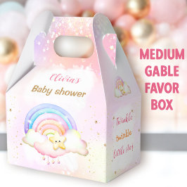 Caja Para Regalos Twinkle Little Star Rainbow Baby Shower Medium