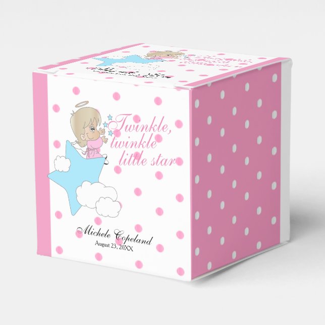 Caja Para Regalos Twinkle, Pequeña Estrella Twinkle - Niña Bebé Grac (Costado Anverso)