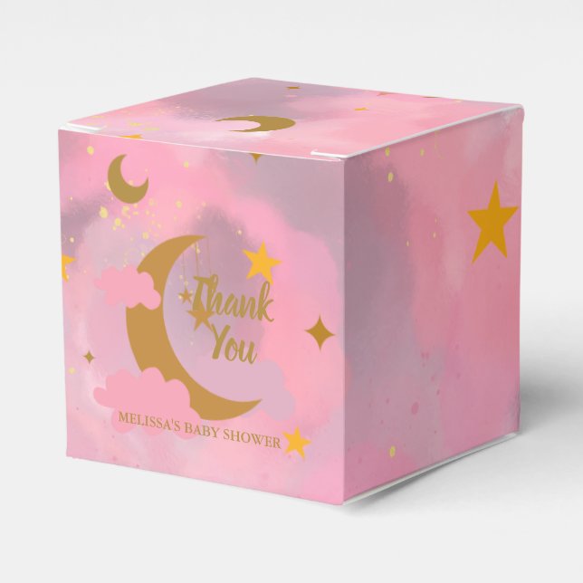 Caja Para Regalos Twinkle twinkle pequeño estrella personalizado ros (Costado Anverso)