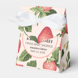 Caja Para Regalos TWINS Berry Sweet Strawberry Baby Shower