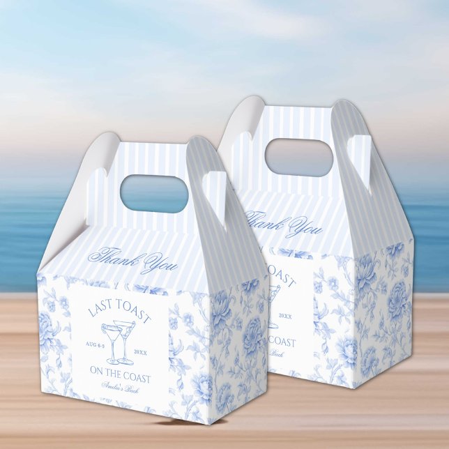 Caja Para Regalos Última tostada en la soltera floral costera (Subido por el creador)