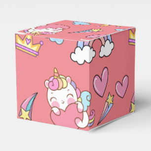Caja Para Regalos Un arcoiris mágico, unicornio, feliz Fiesta de cum
