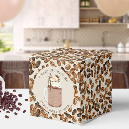 Caja Para Regalos Un Bebé Está Preparando Baby Shower De Café Con Hi
