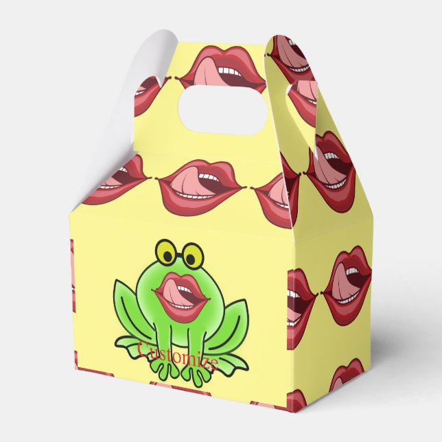 Caja Para Regalos Un beso gracioso a una toad Thunder_Cove (Front Side)