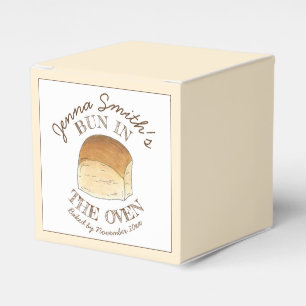 Caja Para Regalos Un bollo en el Baby Shower de la cena de pan de ho