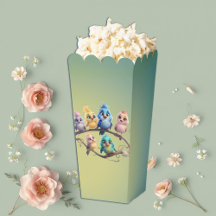 Un bonito desfile de pájaros personalizados en col