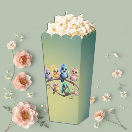 Caja Para Regalos Un bonito desfile de pájaros personalizados en col