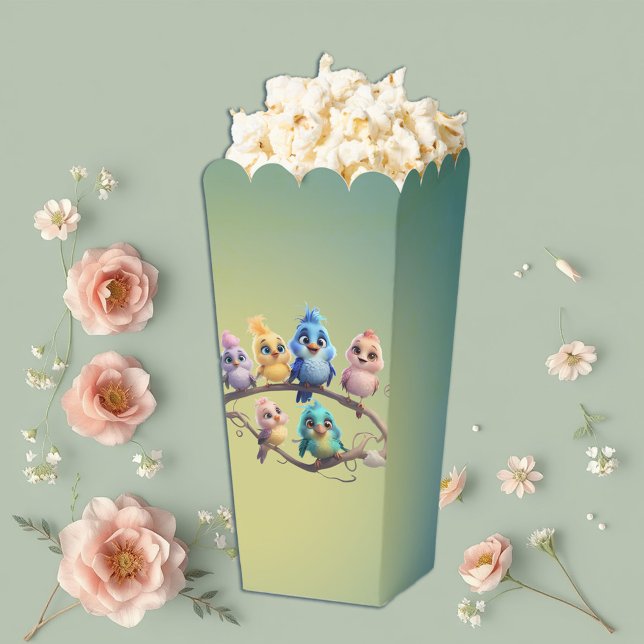 Caja Para Regalos Un bonito desfile de pájaros personalizados en col (Subido por el creador)