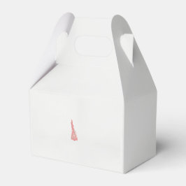 Caja Para Regalos un dibujo de un pájaro con flores sobre él