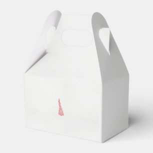 Caja Para Regalos un dibujo de un pájaro con flores sobre él