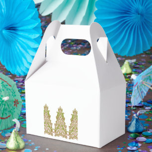 Caja Para Regalos Un diseño floral vibrante y simétrico con pinturas