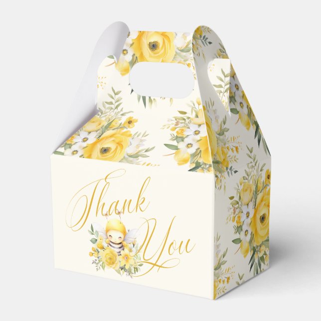 Caja Para Regalos Un dulce bebete de miel Baby Shower Gracias (Front Side)