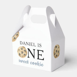 Caja Para Regalos Un Dulce Cookie y Leche Primera Cumpleaños  
