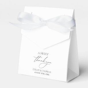 Caja Para Regalos Un Dulce Gracias Boda Mínimo
