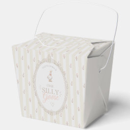 Caja Para Regalos Un ganso tonto lazo rosa niña cumpleaños 1 