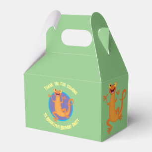 Caja Para Regalos Un naranja alegre y lindo bailando