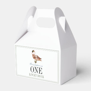 Caja Para Regalos Un niño clásico del pato afortunado, primer cumple