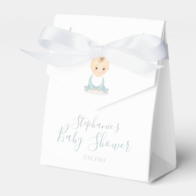Caja Para Regalos Un niño pequeño y su Baby Shower móvil (Front Side)