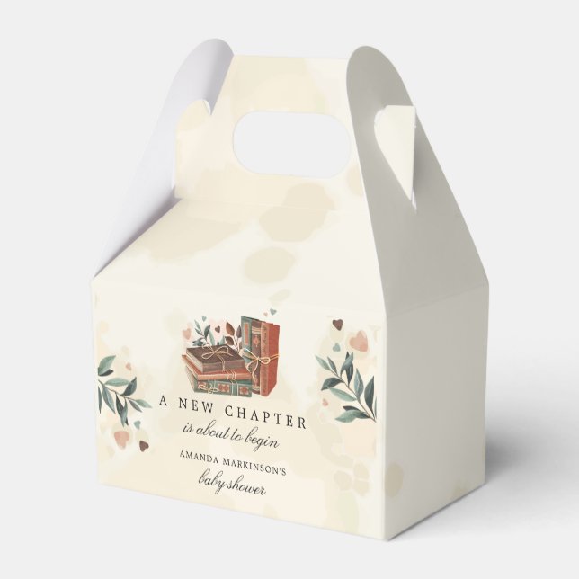 Caja Para Regalos Un nuevo capítulo está a punto de comenzar Baby Sh (Reverso)