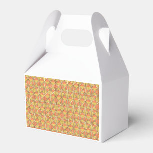 Caja Para Regalos Un patrón simétrico naranja, amarillo y marrón