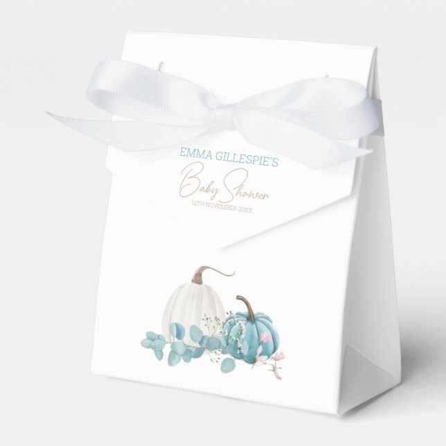 Caja Para Regalos Un pequeño Baby Shower de calabaza cae (Front Side)