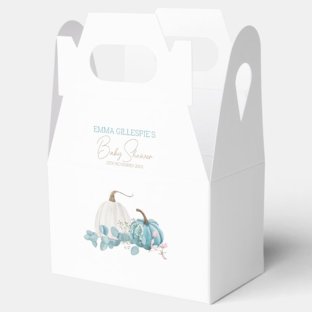 Caja Para Regalos Un pequeño Baby Shower de calabaza cae (Abierto)